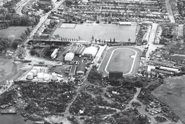 The land at Tipner East used as Pounds scrapyard