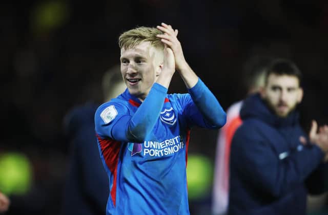 Kenny Jackett has revealed Pompey have won Rangers' permission to keep Ross McCrorie for their play-off campaign. Picture: Joe Pepler