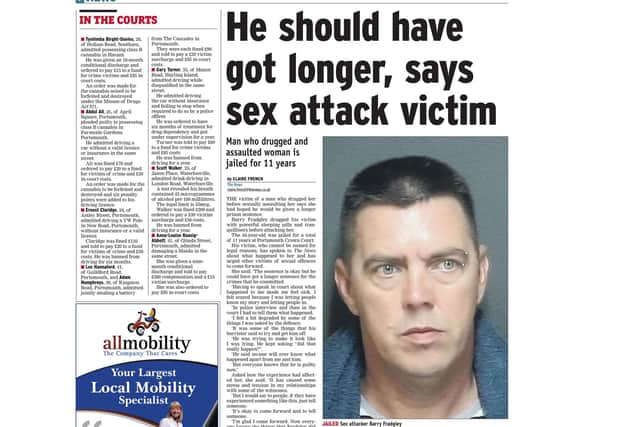 The News reported how Barry Fradgley was jailed in 2014 for 11 years