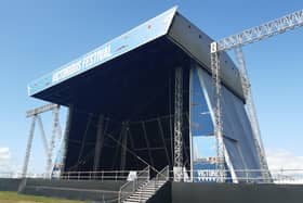 The larger Common Stage and the backstage area is now all in place ready for the artists to arrive. Headlining on Friday will be Jamiroquai, on Saturday will be Kasabian and on Sunday will be Mumford & Sons