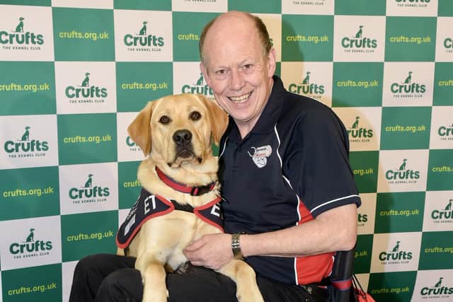 Allen Parton with ET at Crufts last year.