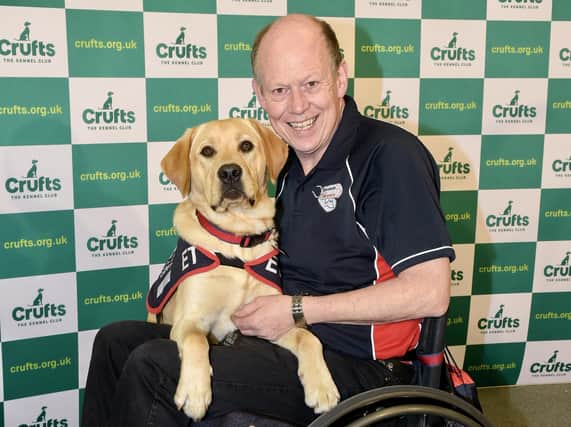 Allen Parton with ET at Crufts last year.