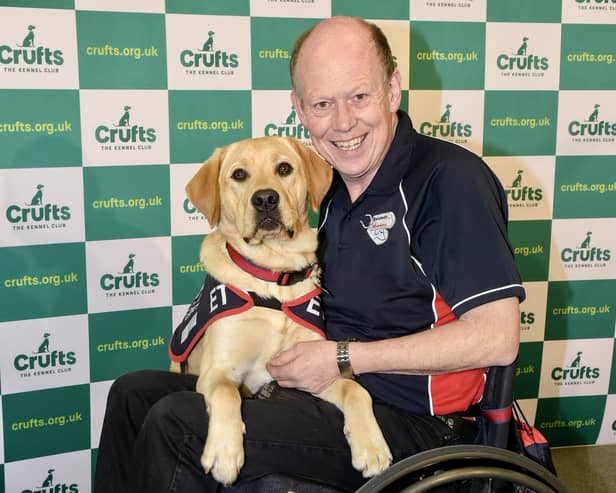 Allen Parton with ET at Crufts last year.