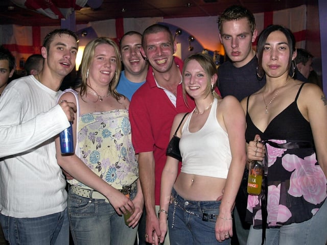 Clubbers having a good time at the Time & Envy nightclub, South Parade, Southsea in the 00s.