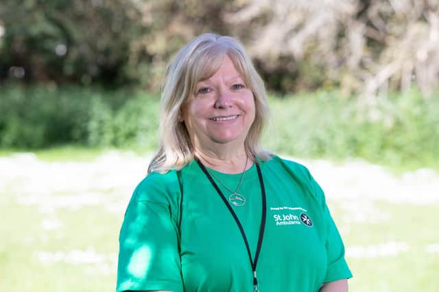 Pictured:  Volunteer Debbie Walker at St James Hospital, Portsmouth

Picture: Habibur Rahman