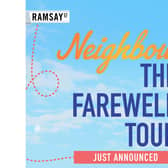 Neighbours: The Farewell Tour, will feature stars of the axed Australian soap. It comes to Southampton and Brighton in March 2023