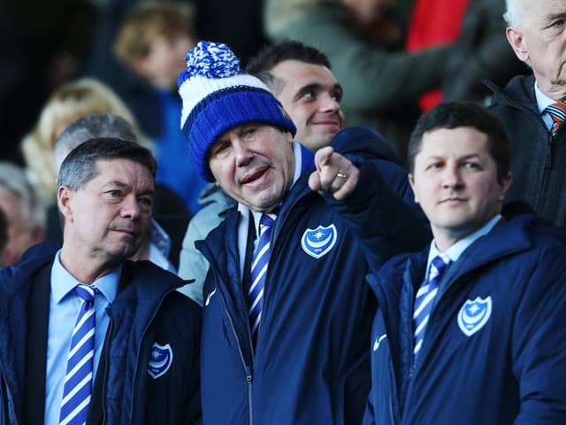 Greg Miller is adamant chairman Michael Eisner and Tornante president Andy Redman (right) are backing his Pompey ambition. Picture: Joe Pepler