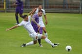Josh Taylor in action for Hawks against Dartford in last season's National League South play-off semi-final. Photo by Dave Haines