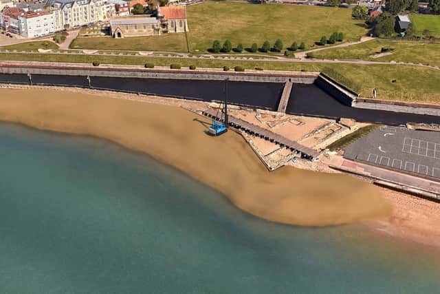 Visualisations of how the sea defence work in Southsea could look. Picture: Portsmouth City Council