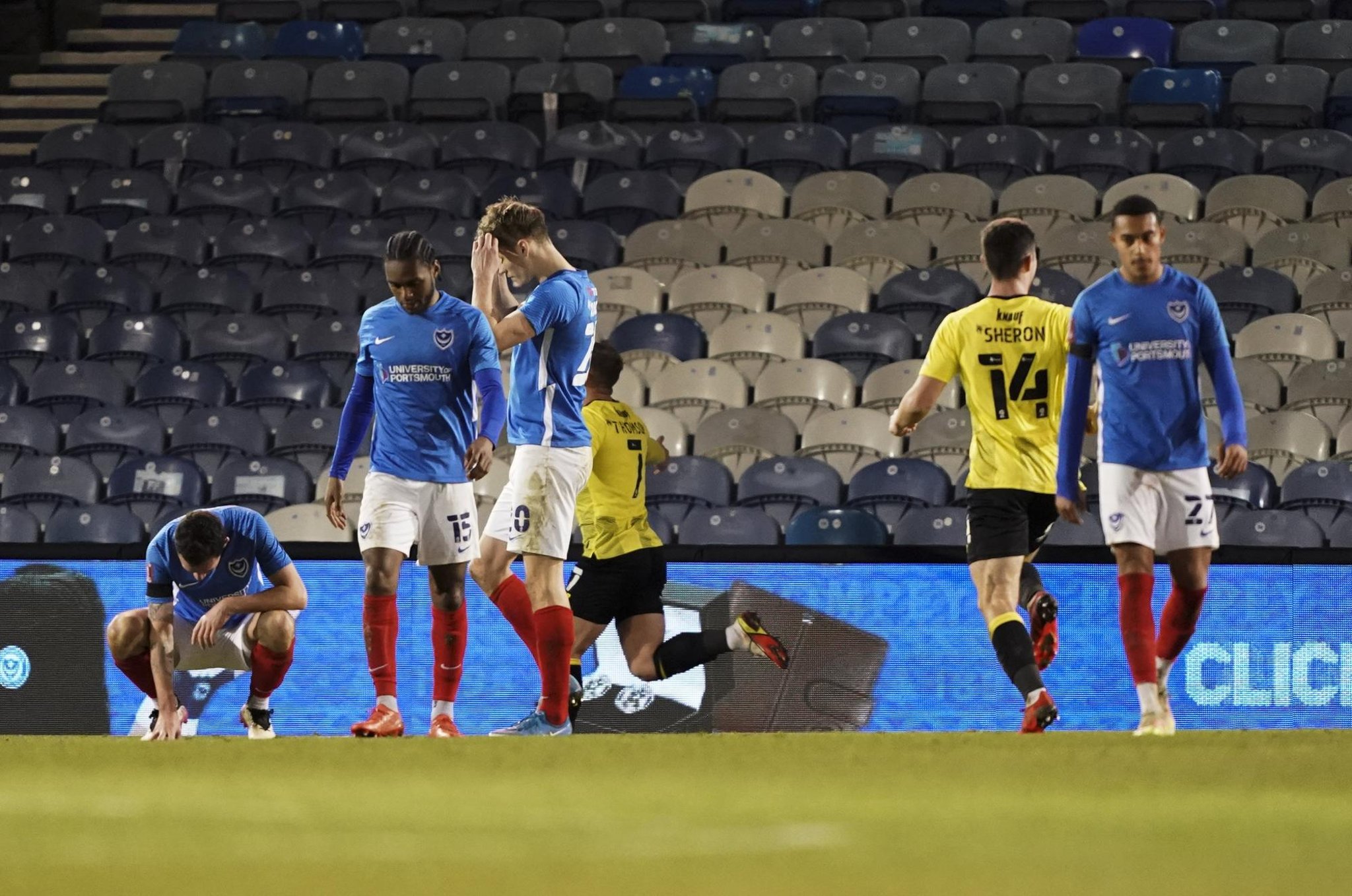 portsmouth 1 harrogate 2 neil allen s verdict fratton park wake up call as blues post timely reminder of why paper thin squad needs essential january work the news