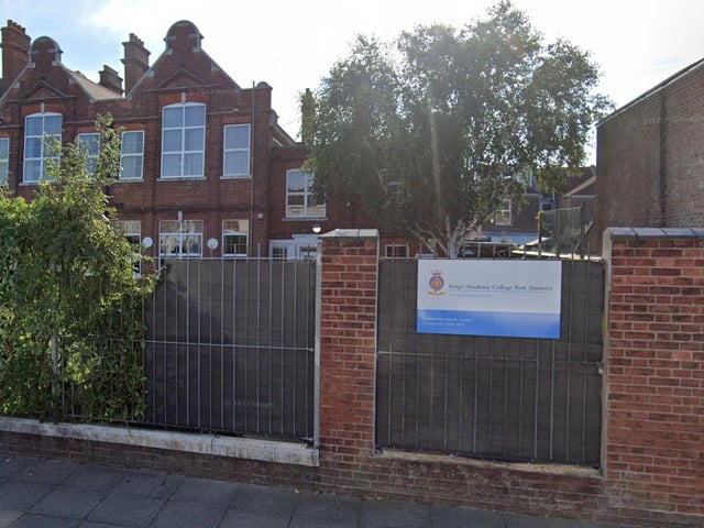 King's Academy College Park had 40 per cent of pupils meeting expected standards for reading, writing and maths. The average score in reading was 102 and in maths it was 101 .