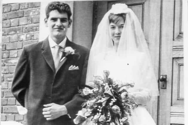 Bob and Julie Floyd on their wedding day in 1960.