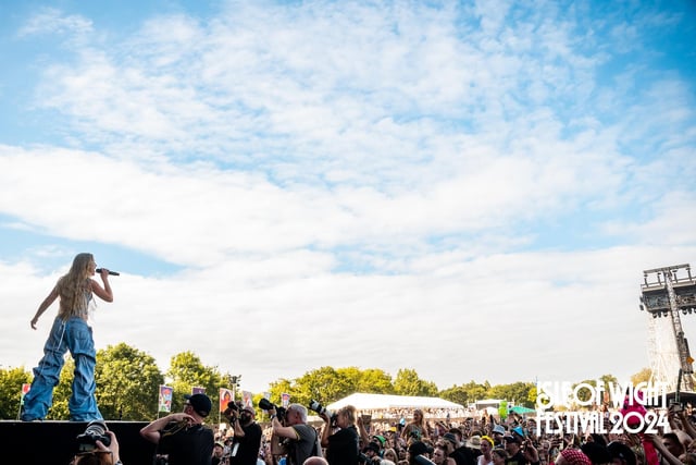 Zara Larsson on the main stage.