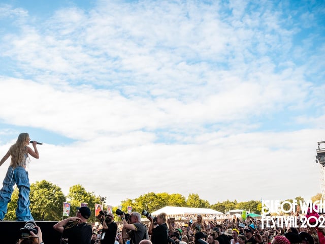 Zara Larsson on the main stage.