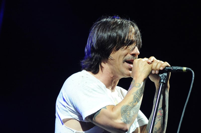 Anthony Kiedis from the Red Hot Chili Peppers in 2014