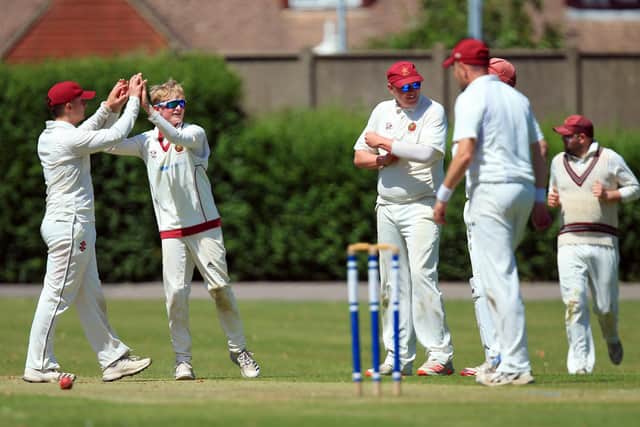Matt Hayward, 15, took two wickets as Havant defeated Basingstoke & North Hants in the first round of the Southern Premier League's T20 Cup
Picture: Chris Moorhouse