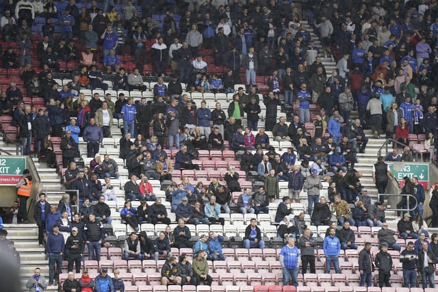7,813 away fans have accompanied Pompey on the road so far this season