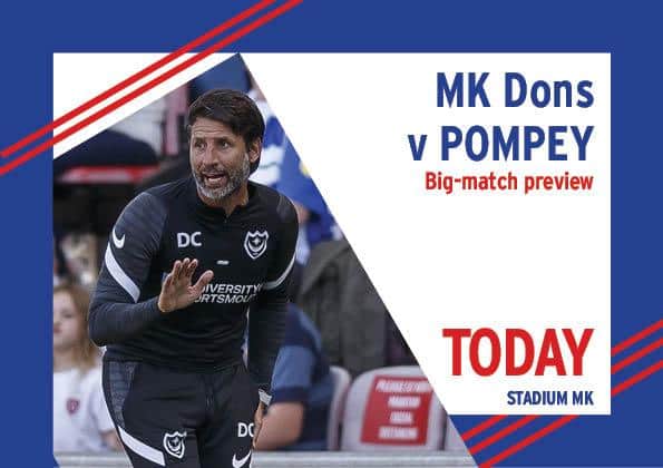 Pompey travel to MK Dons today in League One