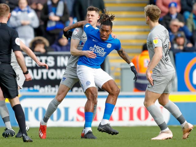Peterborough striker Ivan Toney couldn't be handled by Pompey, as Kenny Jackett's men slumped to a 2-0 loss this afternoon. Picture: Simon Davies/ProSportsImages
