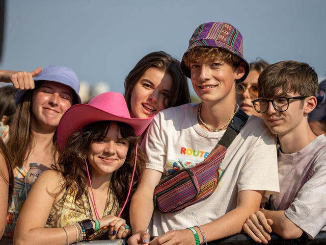 Pictured - Fans enjoying Inhaler on the Common Stage. Photos by Alex Shute.
