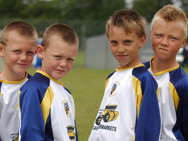 From left - Jack and Harry Wickham and Josh and Luke Eaton, all from Leigh Park, Staunton Park six-a-side