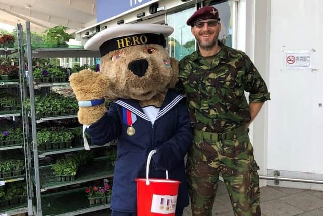 Shoppers in Whiteley donated £2,000 to veterans of the Armed Forces