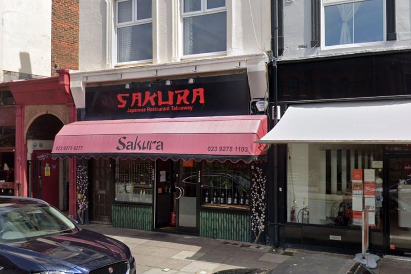 Sakura Portsmouth Japanese Restaurant has been listed as one of the best places to go for a meal, according to Open Table.
