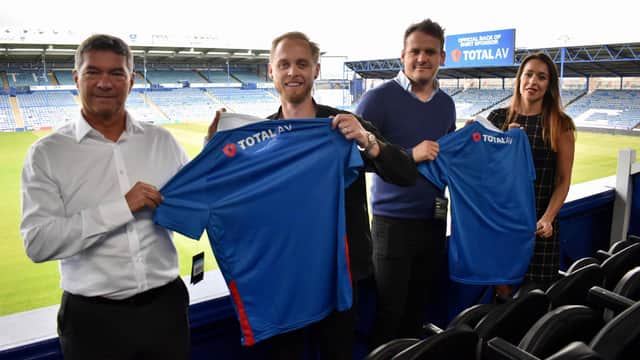 TotalAV are Pompey's new back-of-shirt sponsor