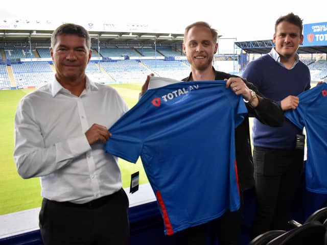 TotalAV are Pompey's new back-of-shirt sponsor