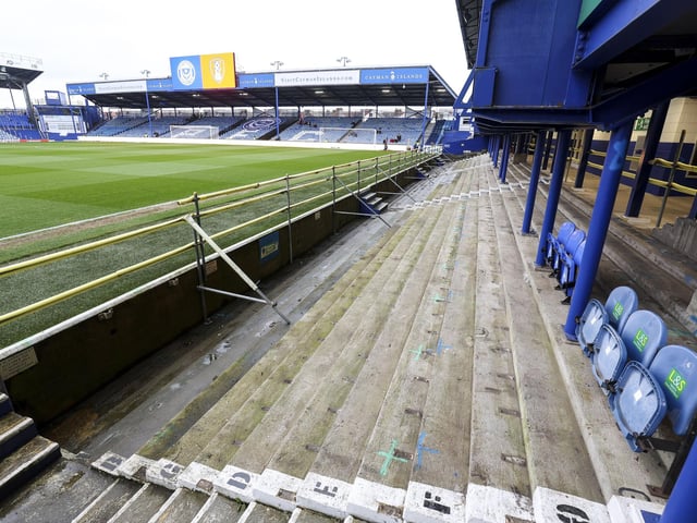Pompey have stripped out seats in South Stand lower as part of ongoing work to update Fratton Park. Picture: Robin Jones - Digital South