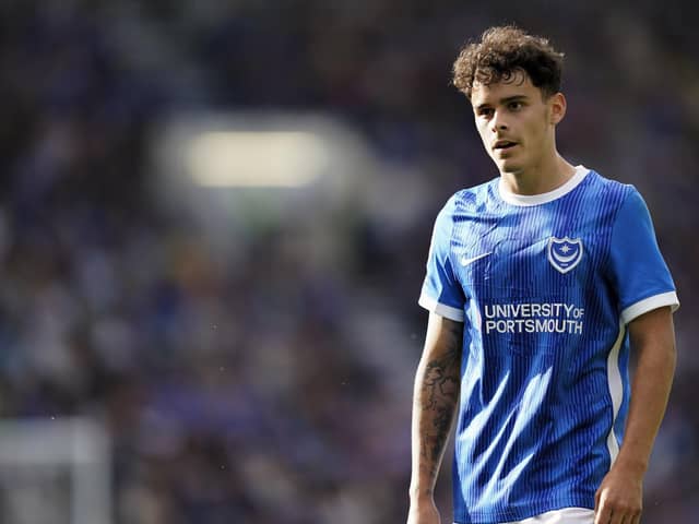 Alex Robertson has made 13 appearances for Pompey since arriving on a season-long loan from Manchester City. Picture: Jason Brown/ProSportsImages