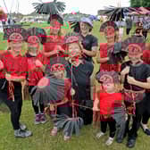 Hundreds took part in the 2014 Bridgemary Carnival. Betty Miller and her sweeps 19th July 2014. Picture: Ian Hargreaves 142181-1