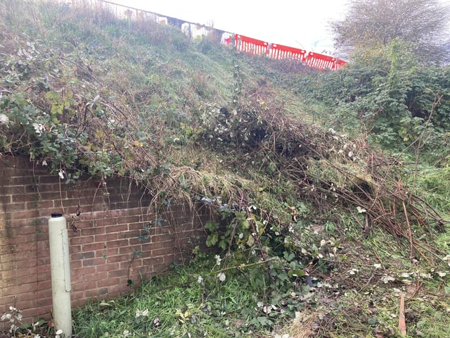 Fatal crash scene from Harwood Close in Gosport where a man died on October 17