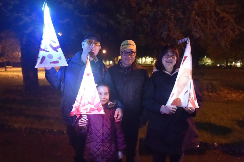 Pictured is: (l-r) Richard Isted, Serena Isted (7), Kevin Gall and Sharon Isted all from Portsmouth.