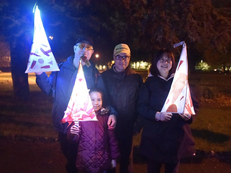 Pictured is: (l-r) Richard Isted, Serena Isted (7), Kevin Gall and Sharon Isted all from Portsmouth.