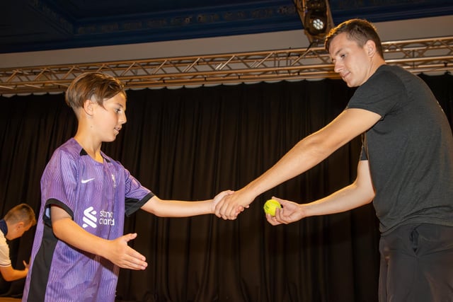Y+ Youth Services are running an HAF Programme, sponsored by Portsmouth City Council at Portsmouth Guildhall, for kids between 11-16 with Gladiator themed activities. Pictured - Kids enjoying the activities on offer from Y+.