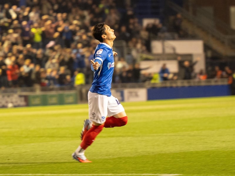 (Replaced by Harvey Blair on 78 mins) A player transformed, what a difference a week makes. First Watford and another right-footed half-volley against Middlesbrough, this time from Williams’ excellent cross. Pompey’s biggest threat throughout with his energy and directness.