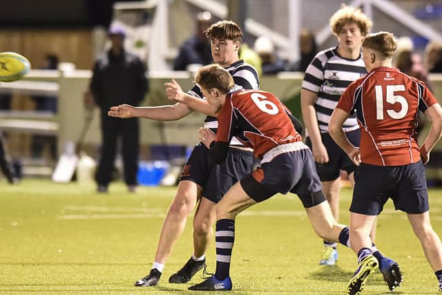 Havant RFC Academy players (stripes) are doing a Six Nations running challenge to keep engagement and fitness levels up during lockdown.