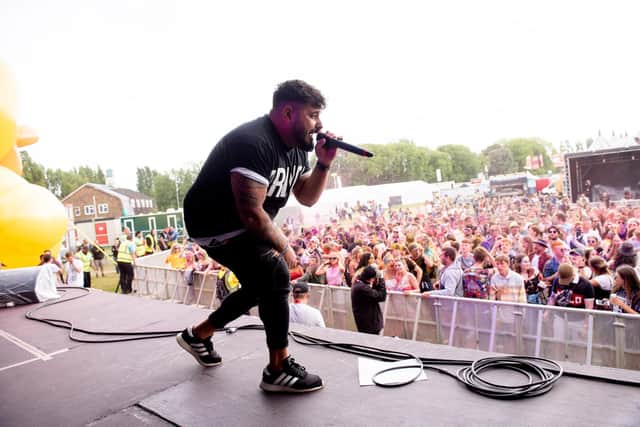 DJ R3WIRE and MC Varski at South Central Festival in 2019. Picture: Vernon Nash (260519-043)