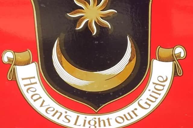 The City  of Portsmouth Coat-of-Arms which adorned all the city buses at one time. Picture by Bob Hind