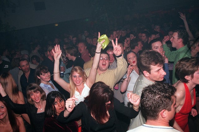Say cheese! People partying the night away at Paradise club in the Pyramids in Southsea in 1999.