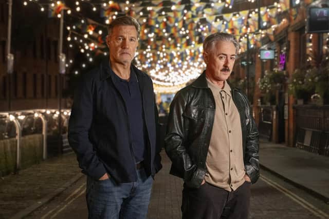 Clive Goss (David Morrissey) and Leo Struthers (Alan Cumming) are locked in a death spiral in the new drama from Russell T Davies, Tip Toe (Picture: BEN BLACKALL/CHANNEL 4)