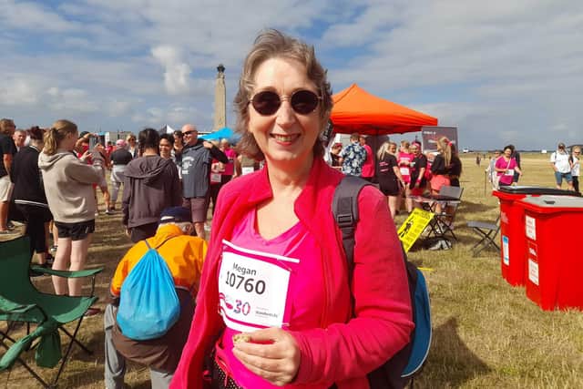 Megan Chapman, 57 from Horndean, was running in memory of her sister, Kerry Christie. Picture: David George