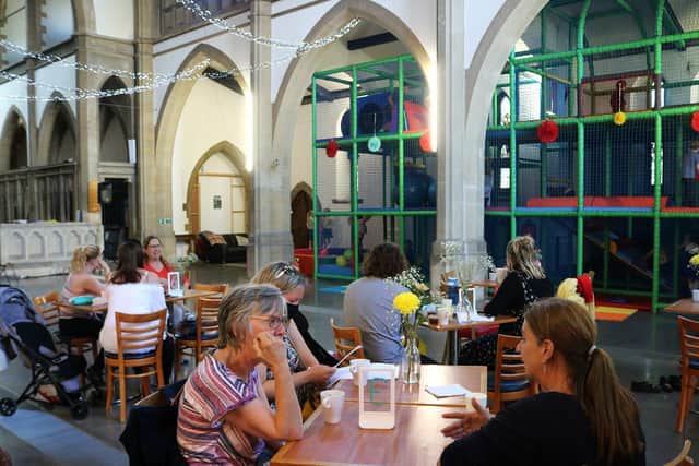 The café and soft play area inside St Margaret’s Church, Highland Road, Southsea.
Picture: Courtesy of Church of England Diocese of Portsmouth