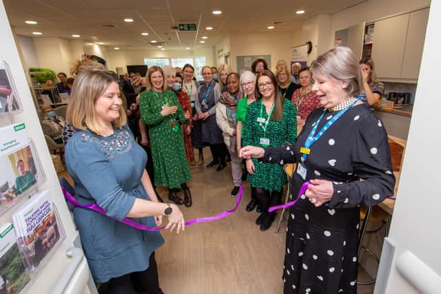 Emma Brown, manager of Macmillan and QA Chairman, Melloney Poole marking the opening of the Macmillan Centre.

Picture: Habibur Rahman