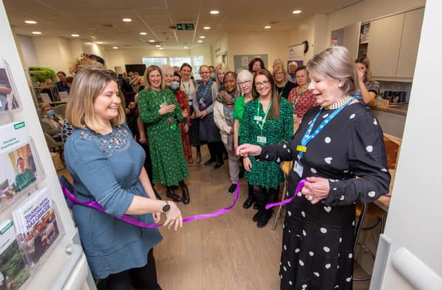 Emma Brown, manager of Macmillan and QA Chairman, Melloney Poole marking the opening of the Macmillan Centre.
Picture: Habibur Rahman