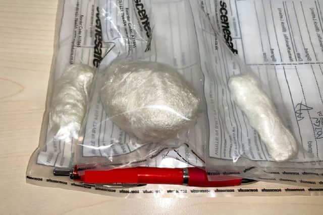 Police posted this image on Twitter and said: 'Today the Portsmouth High Harm Team arrested and safeguarded a vulnerable young person involved in county lines drug dealing.'Picture: @pompeypolice