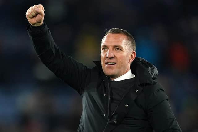 Leicester City manager Brendan Rodgers. Picture: Mike Egerton/PA Wire.