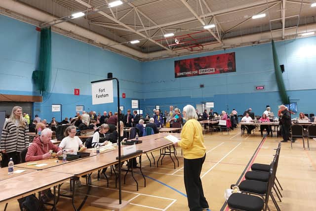 Fareham ballot papers being validated