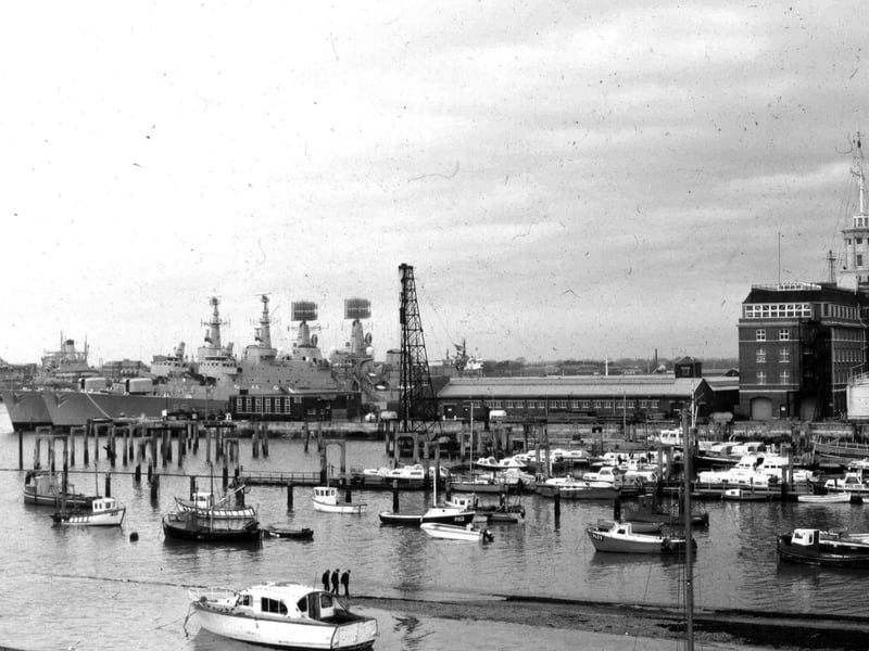 A look across North Camber before HMS Warrior 1860 arrived in 1987. This is a 1977 view. Picture: Brian Maxwell
